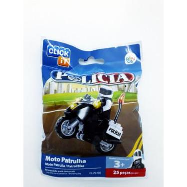 Imagem de Blocos de Montar MOTO Patrulha 25 pçs Click It - PlayCis