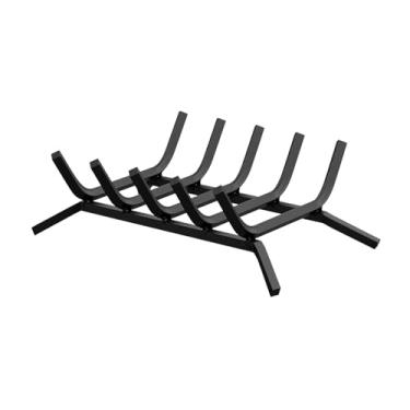 Imagem de Ｂｅｓｇａ Grelha de lareira com suporte para lenha, acessório em ferro para lareira, suporte para lenha.
