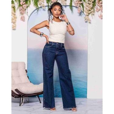 Imagem de Calça Jeans Feminina Wide Leg - 31795