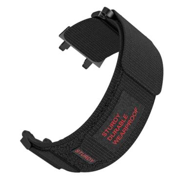 Imagem de WIIKAI Correias para relógios compatível com Amazfit T-Rex 2 pulseira de substituição pulseiras de substituição, Preto, 22 cm, moderno
