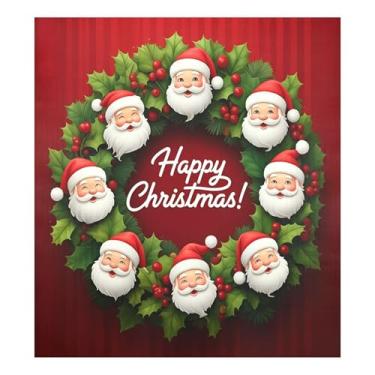 Imagem de SEHANY Capa magnética para lava-louças de Papai Noel, adesivos magnéticos para decoração de Natal antiarranhões para painel de geladeira e lava-louças, decoração de Natal de cozinha doméstica 58 x 66