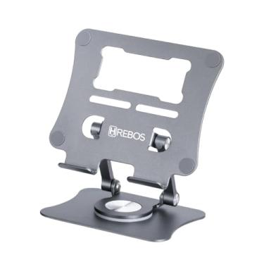 Imagem de Suporte Dobrável Portátil Ajustável de Aluminio Compatível com MacBook Air Pro, HP, Lenovo, Dell, mais laptops e tablets de 10 a 15,6 polegadas - Otimo para seu Home Office - HS573