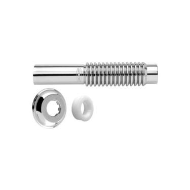 Imagem de Tubo de Ligação Ajustável para Bacia Sanitária 26cm Cromado - Blukit