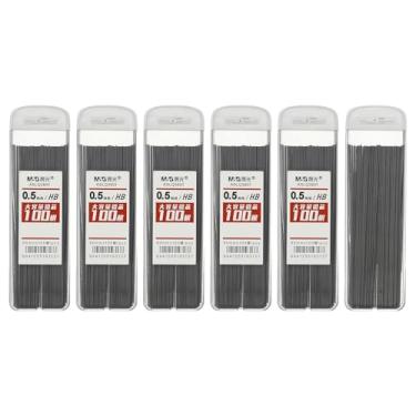Imagem de PATIKIL 600 peças de grafite mecânico HB, refil de grafite preto de 0,5 mm, refil de lápis resistente à quebra para material de escrita, branco