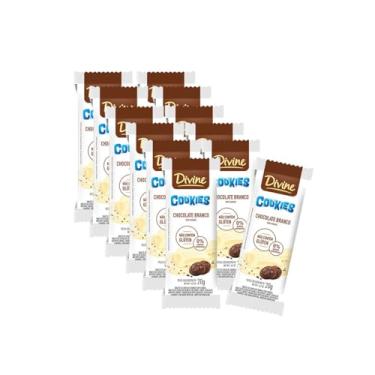 Imagem de Chocolate Divine Branco Cookies 12 Unidades 20g