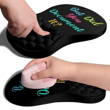 Imagem de Armanza Mouse pad ergonômico com suporte de pulso para articulações com almofada de espuma de memória, colisão de massagem, alívio da dor no túnel do carpo, design de inclinação para descanso de pulso