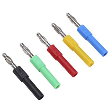 Imagem de FTVOGUE Plugue Conector Banana, Adaptador de Material de Latão para Multímetro, Testes Elétricos, Boa Condutividade, Uso Em Instrumentos Eletrônicos, Equipamentos Industriais, Máquinas de Soldagem,