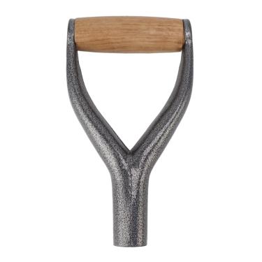 Imagem de Asixxsix Cabo de pá, Cabo de pá de Substituição Em Forma de Y Com Punho de Madeira para Ferramenta de Escavação de Jardim, Punho de, 9,05 X 4,7 pol., 1,22 pol. de Diâmetro, Material de (SILVER)