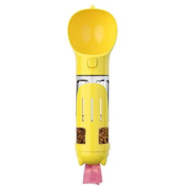 Imagem de Garrafa de Água para Pet Copo à Prova Vazamento Viagem com Cão Dispenser 4 em 1 Bacia Beber pá lixo Container Comida Caixa Sacola Portátil Filhote Alimentação Seguro Fácil Usar Limpar