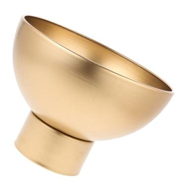 Imagem de YYBOES Vaso de flores de metal, vaso de flores de metal, vaso de flores de base alta, vaso de flores delicado, vaso de flores de metal, bonsai de metal, recipiente de plantas domésticas