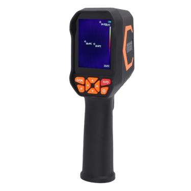 Imagem de Depisuta Câmera de Imagem Térmica, Resolução IR 256 X 192 Tela LCD de 2,8 Polegadas Taxa de Atualização de 25 Hz -4 ° F a 1022 ° F EMMC Câmera Térmica Portátil de Armazenamento de 8 GB