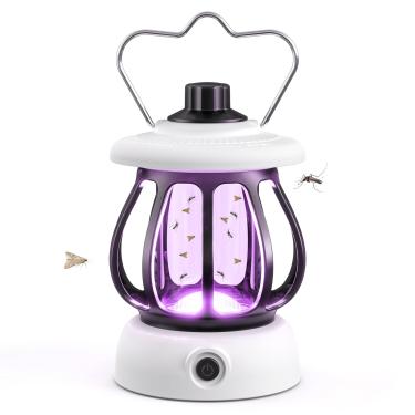 Imagem de Armadilha de insetos voadores, armadilhas para moscas de frutas recarregáveis em ambientes internos e externos, armadilha para moscas com bastante operação (1 dispositivo + 7 refis)