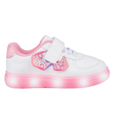 Imagem de Tênis de Led Infantil Pampili Sneaker Luz 483.038 Borboleta Cor:;Tamanho:25;Genero:Feminino-Feminino