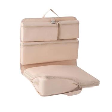 Imagem de DimyFew Organizador de Mala Suspenso com Vários Compartimentos para Guardar Roupas, Roupas íntimas, Acessórios E Cosméticos de Forma Organizada. Feito de Nylo, Bege, Tamanho real