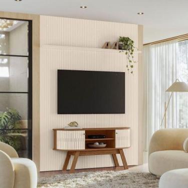 Imagem de Painel Tv 65 Pol 179cm Ripado Valen E Rack Bancada Rylan M20 - D'rossi