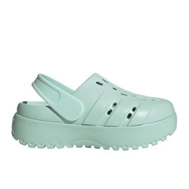 Imagem de adidas Sandália feminina Adilette Clog Platform Slides, Halo Mint/Halo Mint/Halo Mint, 37