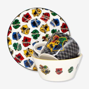 Imagem de Kit Refeição Cerâmica Bowl, Caneca E Prato Harry Potter