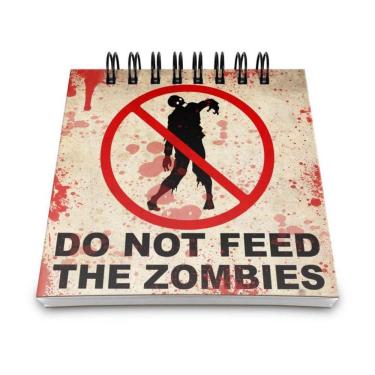 Imagem de Bloco De Anotações Do Not Feed The Zombies