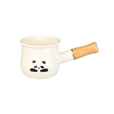 Imagem de EFDNK-HB Panela de leite esmaltada, panelas e frigideiras esmaltadas multiuso superfície antiaderente, fácil de limpar, panela esmaltada multiuso para ferver, cozinhar, aquecer, sopas, molhos de leite