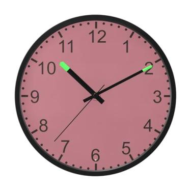 Imagem de ODAWA Relógio de parede redondo de banheiro ouro rosa para casa ou escritório, 30,5 cm