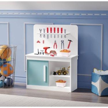 Imagem de Bancada De Ferramenta Marcenaria Infantil Menta