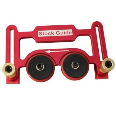 Imagem de FTVOGUE Alimentador de Prensa de Serra de Mesa, Rolo de Rolamento Duplo de Liga de Alumínio para Marcenaria, Adequado para Limite de Corte de Penas e Bloco de Pressão