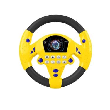 Imagem de Volante De Brinquedo Interativo Com Som/Simulação/Carro (AMARELO)