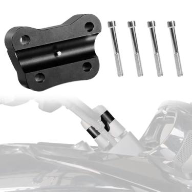 Imagem de BAKAFOH Kit de elevação de guidão de elevação de alumínio de 3,8 cm para Can Am Spyder F3 / F3-L / F3-S / F3-T (todos os anos), acessórios de elevação de guidão Spyder RT RT-L (2020+)