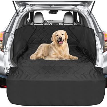 Imagem de Forro de bota para cães - Capa de assento de porta-malas impermeável para área de carga traseira, tapete de carro de cachorro com protetor lateral e para-choque, forro de capa de carga para animais de