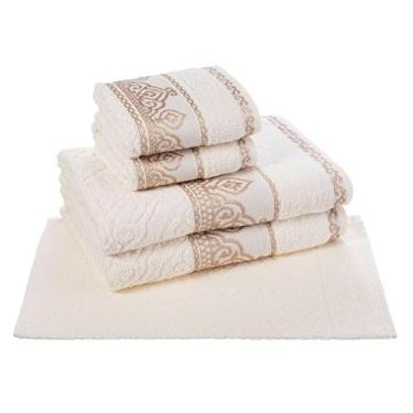 Imagem de Jogo Toalha de Banho Gigante 5 Pçs Barroca Cavhome
