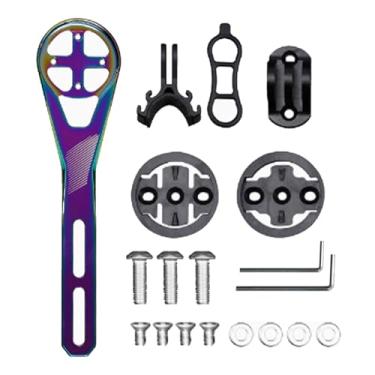 Imagem de Suporte Para Ciclocomputador | Suporte Extensível em Liga de Alumínio | Para Guidão De Computador De Ciclismo Em Liga De Alumínio,Para BTT Estrada Desporto Pendular e Câmara de Ação