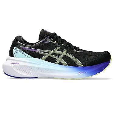 Imagem de ASICS T nis de corrida feminino Gel-Kayano 30, Preto/amarelo brilhante, 5