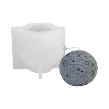 Imagem de Molde De Silicone 3D Terra E Lua Para Velas, Resina, Gesso, Sabonetes 