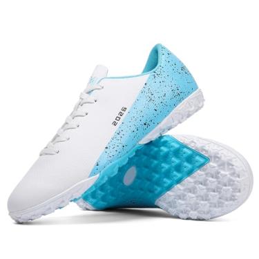 Imagem de GODLARK Chuteiras de futebol masculinas femininas para ambientes fechados, sapatos de beisebol largos, sapatos de rúgbi para adultos, jovens, meninos grandes, pequenos spikes AG TF botas de futebol