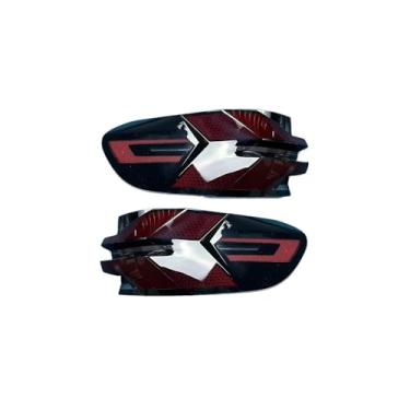 Imagem de compatível com bmw x5 2023 traseira exterior escudo da luz traseira capa da lâmpada luzes de freio máscara substituir o abajur(Outside A Pair)