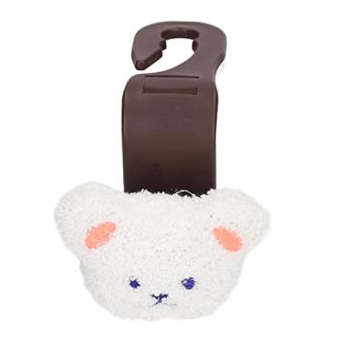 Imagem de aqxreight Gancho de Encosto de Cabeça para Assento de Carro, Portátil, Bonito, Decoração de Urso de Pelúcia, Gancho de Assento de Carro para Garrafa, Babador, Suprimentos para Bebês, Urso Cáqui, Não