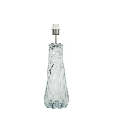 Imagem de BASE PARA ABAJUR MURANO CROMADO E TRANSPARENTE (D)16CM (A)5CM 1X40W E27