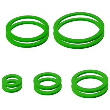 Imagem de Anel de alimentação de peixes, 5 tamanhos de corrente flutuante de barreira de plantas de aquário, anel de alimentação redondo EVA Betta para aquário de peixes, anel de alimentação de peixes de