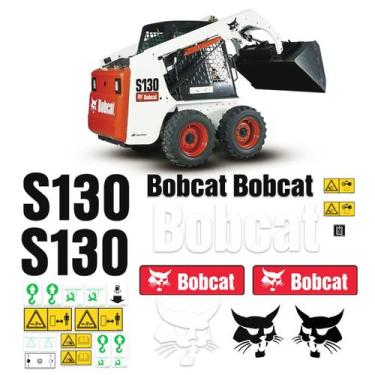 Imagem de Adesivos Bobcat S130 Mini Carregadeira + Etiquetas Completo
