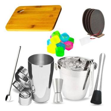 Imagem de Coqueteleira Caipirinha Profissional Inox Bar Drinks Tábua - Casa Mund