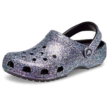 Imagem de Sandália crocs classic glitter clog black/multi - 35