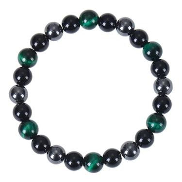 Imagem de Pulseiras de ouro empilháveis com contas empilháveis para mulheres, joias, presentes de Dia dos Namorados, Natal, presentes de amizade para mulheres, dia dos namorados, Medium, Latão, Sem Pedra