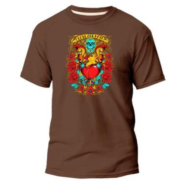 Imagem de Camiseta Basica Algodão Premium Estampa Digital Love And Hat - Pavesi,