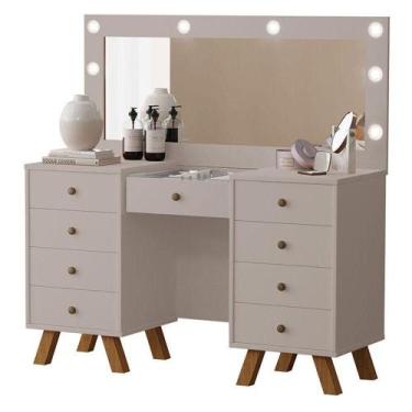 Imagem de Penteadeira Camarim Mila Com Banqueta Mani - Luapa Móveis