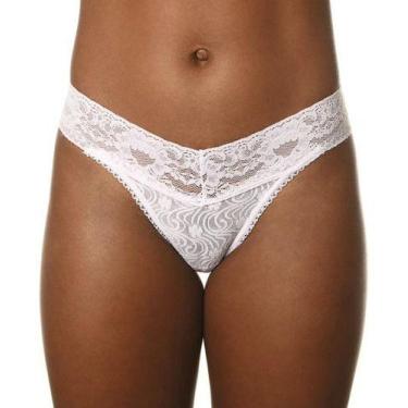 Imagem de Kit Com 3 Calcinhas Fio Dental Xamego DeMillus 016198 Branco, Renda, G