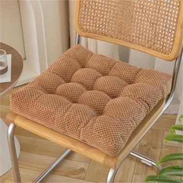 Imagem de Almofadas quadradas para cadeiras de jantar, almofadas de assento grossas e macias, almofadas fofas e confortáveis ​​para cadeiras, para uso interno/externo em cozinhas