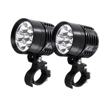 Imagem de predolo 1 Par de Faróis Auxiliares para Motocicleta, Farol Principal para Motocicleta, Fácil de Instalar, Alto Brilho, Acessório Profissional Premium de