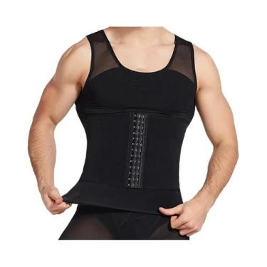 Imagem de Colete Modelador Masculino De Compressão Para Emagrecimento Abdominal 