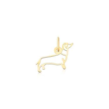 Imagem de Pingente Cachorro Salsicha Dachshund Ouro Puro 18k Pm15 - MAEHLER Arte