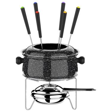 Imagem de Conjunto para Fondue Colorstone Médio - 10 Peças - Euro Home